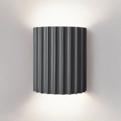 Round Resin Sconce 13-Inch LED Fixture Color Changing Hardwired Bedroom Hallway Reading Nook Diffused Glow Minimalist Contemporary Interior