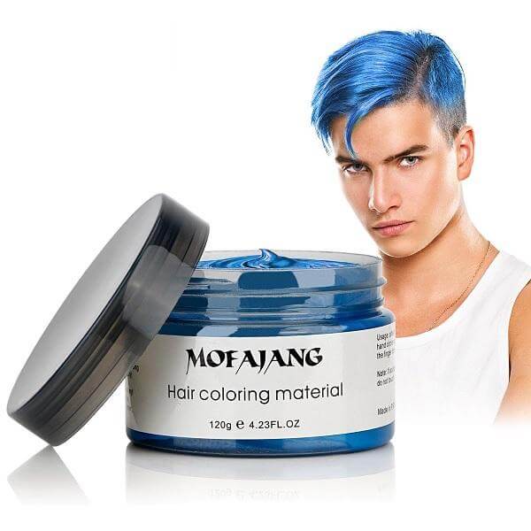 Temporary Hair Color Styling Wax - Washable Hair Dye for Bold Looks - 4.2 oz Jar
