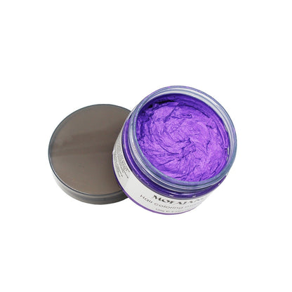 Temporary Styling Wax for Vibrant Wash-Out Color Transformation Unisex Men Women Party Events Festival Cosplay Costume Natural Plant-Based F