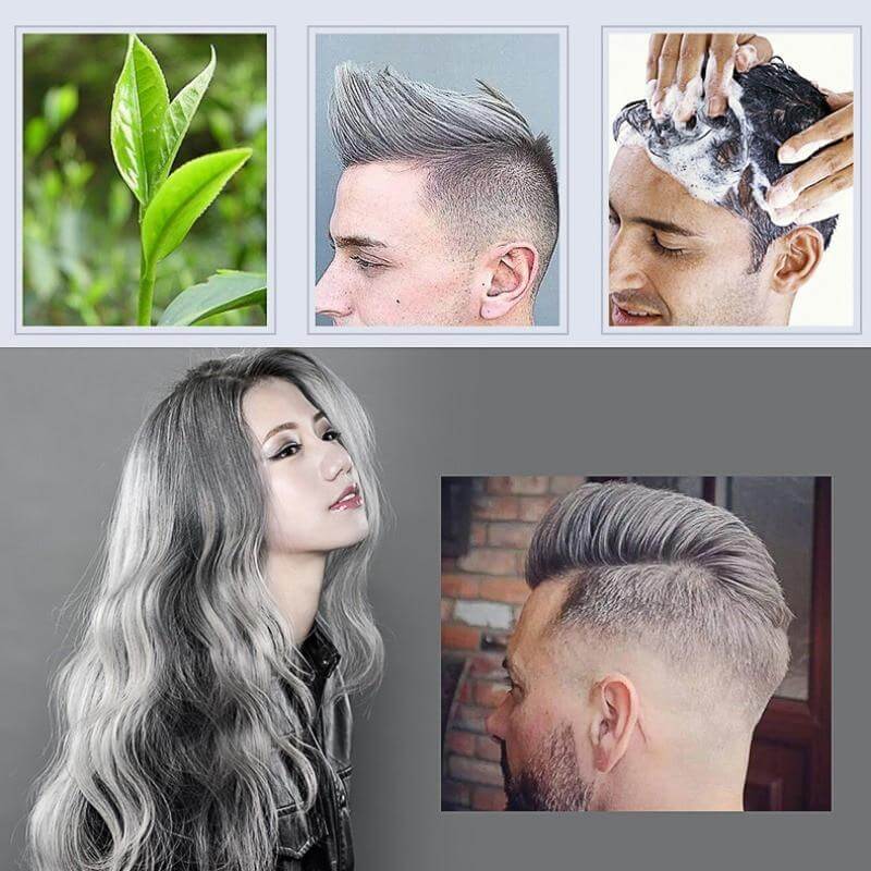 Temporary Styling Wax for Vibrant Wash-Out Color Transformation Unisex Men Women Party Events Festival Cosplay Costume Natural Plant-Based F