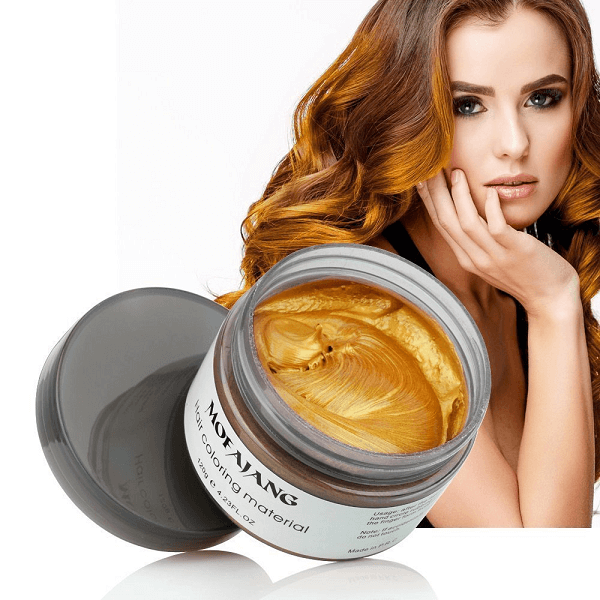 Temporary Styling Wax for Vibrant Wash-Out Color Transformation Unisex Men Women Party Events Festival Cosplay Costume Natural Plant-Based F