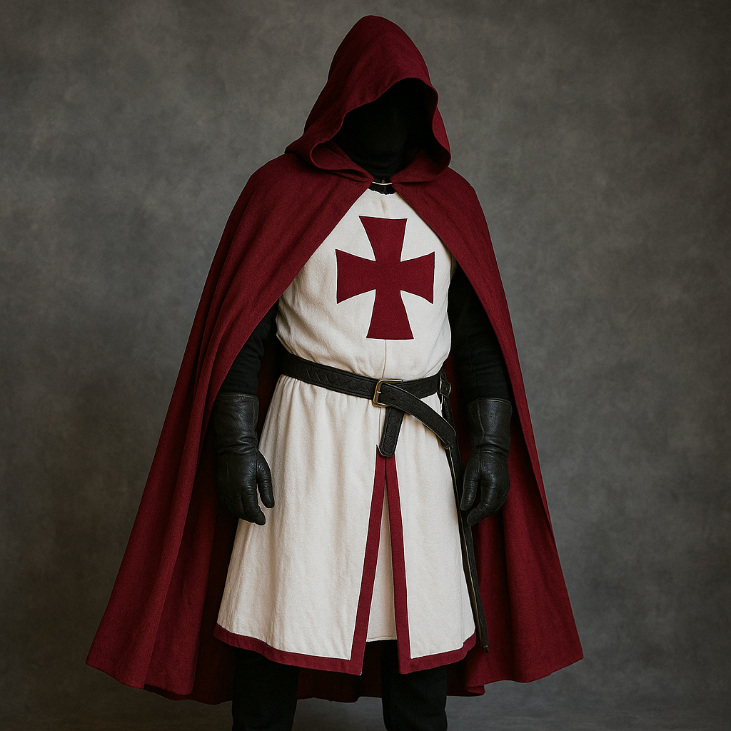 Medieval Knight Costume | Classic Tunic & Cloak Design for Themed Events