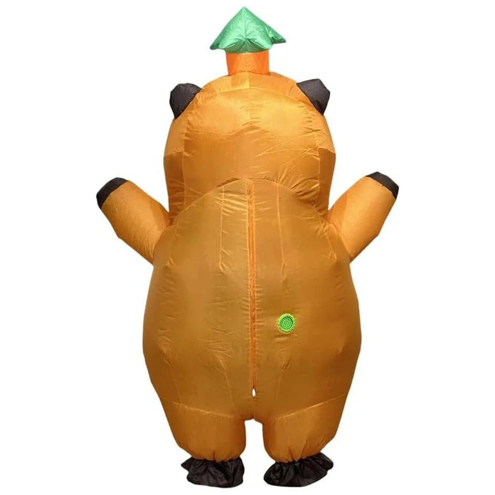 Inflatable Animal Costume | Funny Design with Leaf Hat | One Size Fits All for Maximum Fun