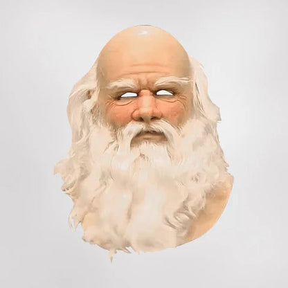 Festive Santa Mask | Realistic Beard Design for Holiday Cheer