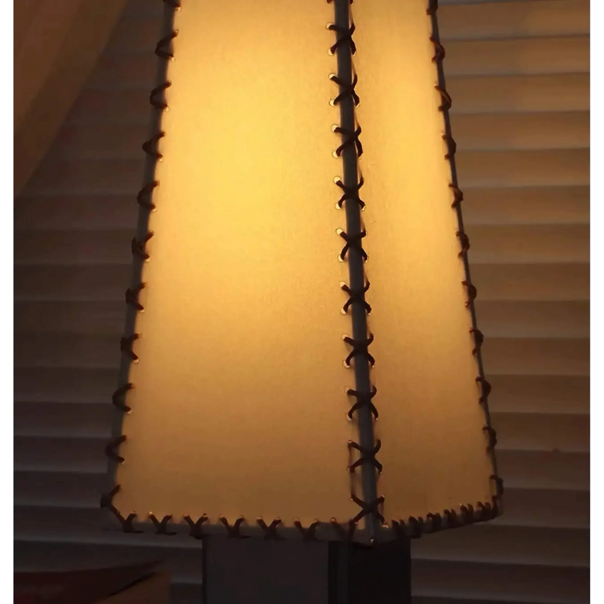 Accent Lamp with Natural Fabric Shade 20 Inch Stainless Steel Base Warm Glow E14 Socket for Nightstand Console Office Bedroom Living Room Re