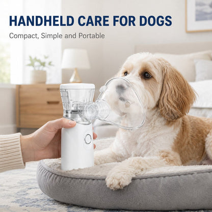 Ortekor Portable Pet Mist Care Kit for Dogs & Cats - Rechargeable Handheld Device with Two Masks