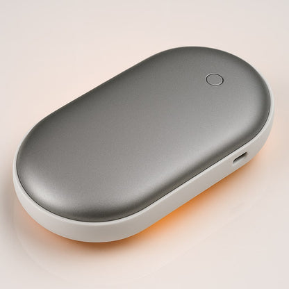 Rechargeable Hand Warmer with Power Bank – Dual-Sided Heat, 3 Temperature Settings, USB Charging for iPhone & Android
