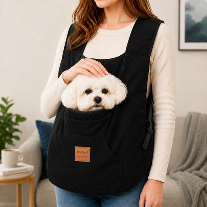 Ortekor Hands-Free Front Pet Carrier for Small Dogs & Cats - Comfortable Carry for Walking, Shopping & Travel