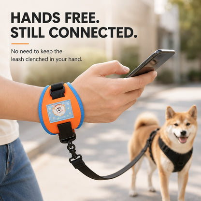 Ortekor Hands-Free Wrist Dog Leash for Daily Walks – Adjustable 3.8–7.2 ft Lead with Breathable Wrist Strap to Keep Your Hands Free