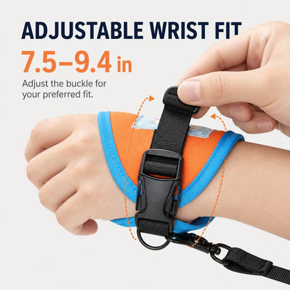Ortekor Hands-Free Wrist Dog Leash for Daily Walks – Adjustable 3.8–7.2 ft Lead with Breathable Wrist Strap to Keep Your Hands Free