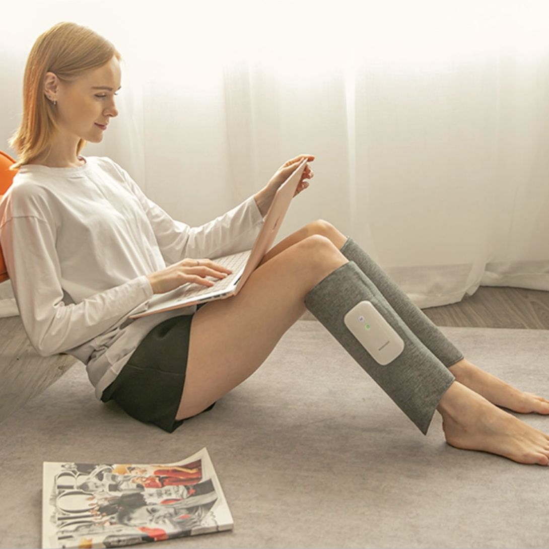 Heated USB-Powered Leg Massager (Adjustable Wraps & Intensity)