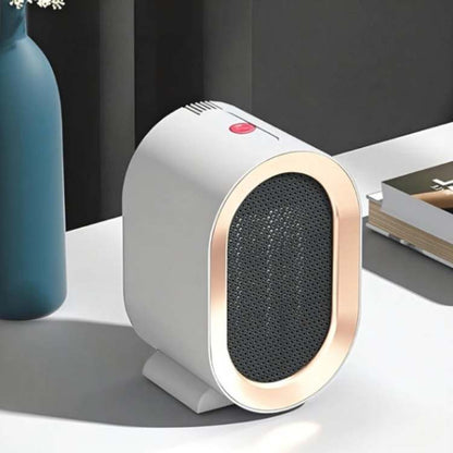Desktop Space Heater Ceramic Electric 215 sq ft Whisper-Quiet Fan Warmer for Bedroom Office Small Rooms Low-Noise Personal Heating
