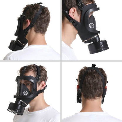 Full-Face Respirator with Built-In Hydration System & Audio Port for CBRN Protection