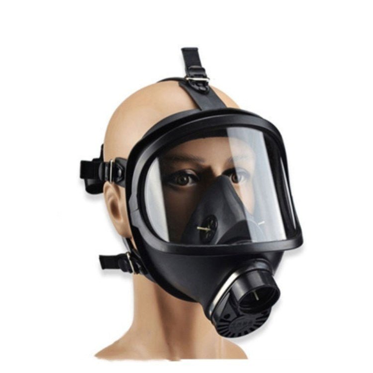 Full-Face Respirator with Built-In Hydration System & Audio Port for CBRN Protection