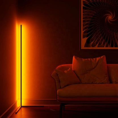 RGB Color-Changing LED Standing Lamp with Remote Control for Living Room and Bedroom Ambiance Lighting
