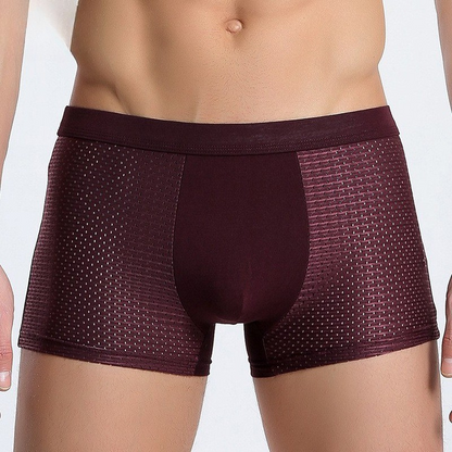 Men's Bamboo Boxer Briefs 4-Pack – Breathable, Stretch-Fit Underwear for All-Day Comfort