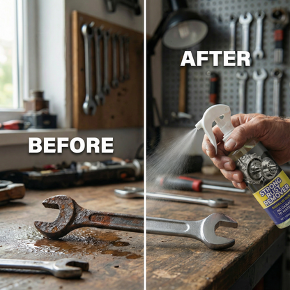 Corrosion Dissolver Spray for Metal Tools and Equipment – Iron Steel Chrome Oxidation Treatment – Works in Minutes for Workshop Garage Garde