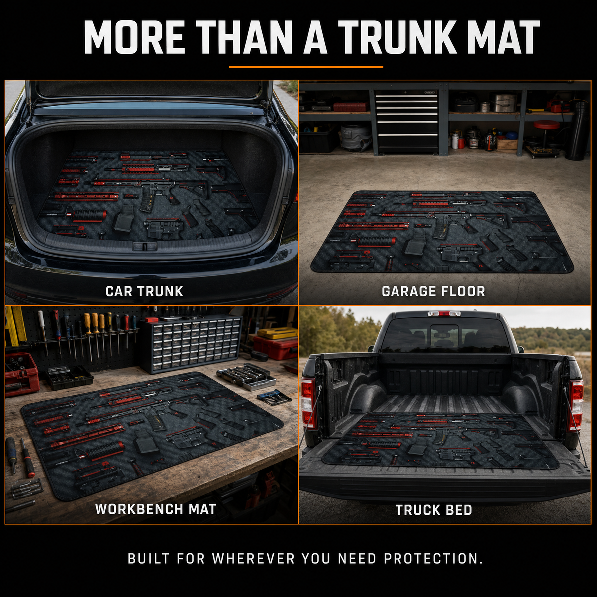 ArsenalPro™ – Tactical Universal Trunk Mat