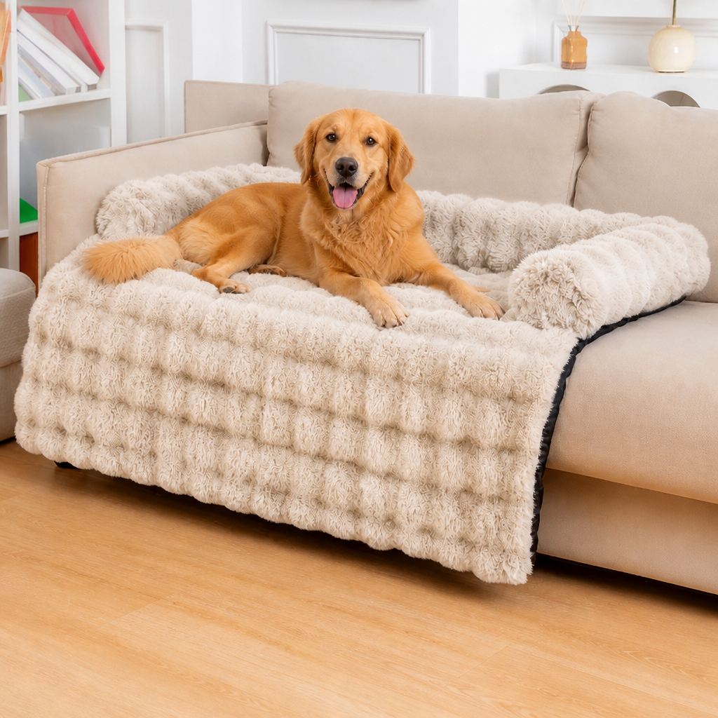 Ortekor Fluffy Plush Washable Bolster Bed