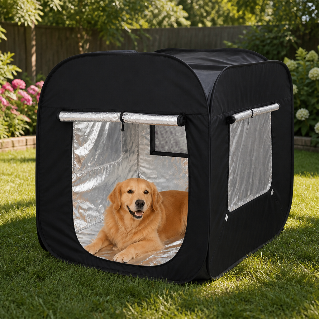 Ortekor Reflective Thermal Lining & Windproof Foldable Pet Tent