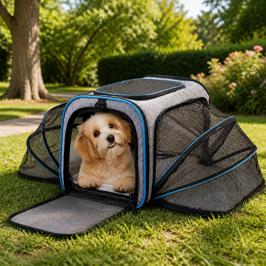 Ortekor Foldable & Breathable Mesh Pet Carrier