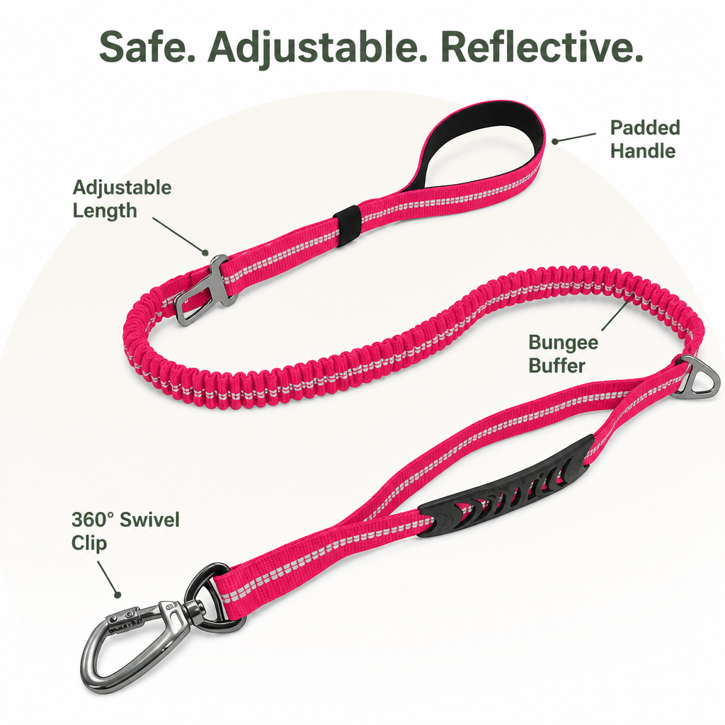 Ortekor Adjustable Durable Nylon Dog Leash (Quick-Release)