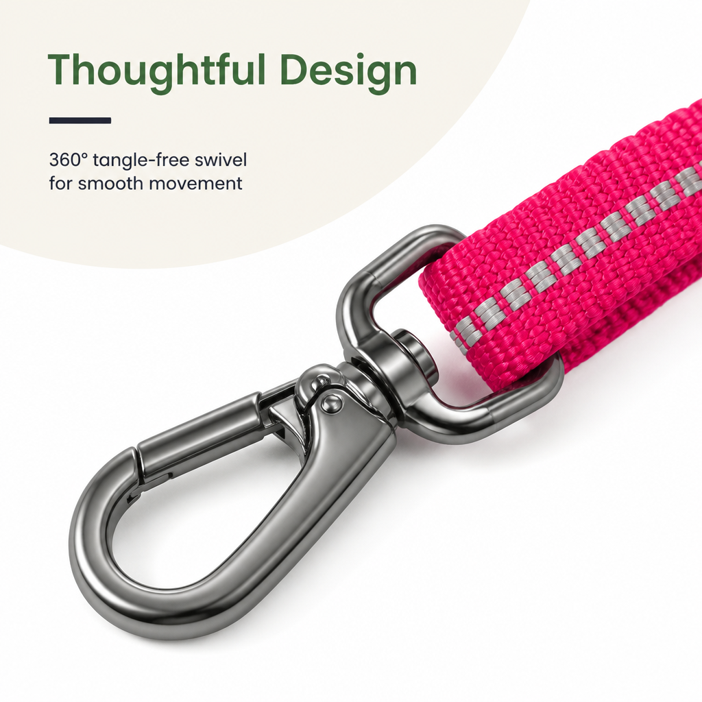Ortekor Adjustable Durable Nylon Dog Leash (Quick-Release)