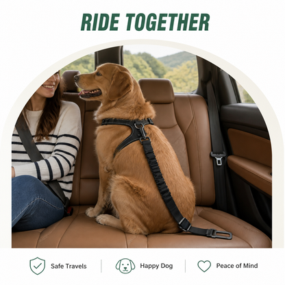 Ortekor Adjustable Shock-Absorbing Dog Car Seat Belt