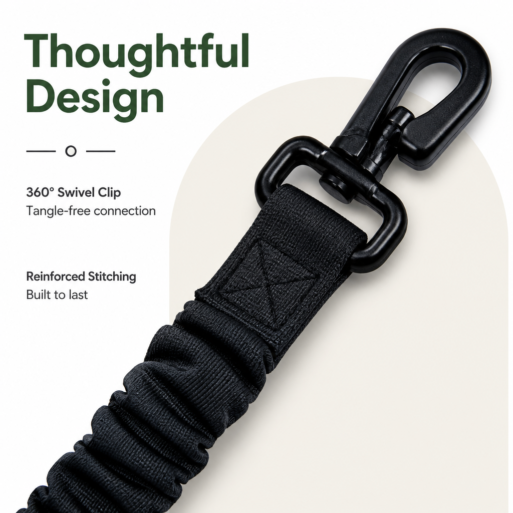Ortekor Adjustable Shock-Absorbing Dog Car Seat Belt