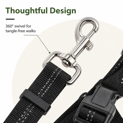 Ortekor Breathable Mesh & Elastic Tether Dog Car Harness