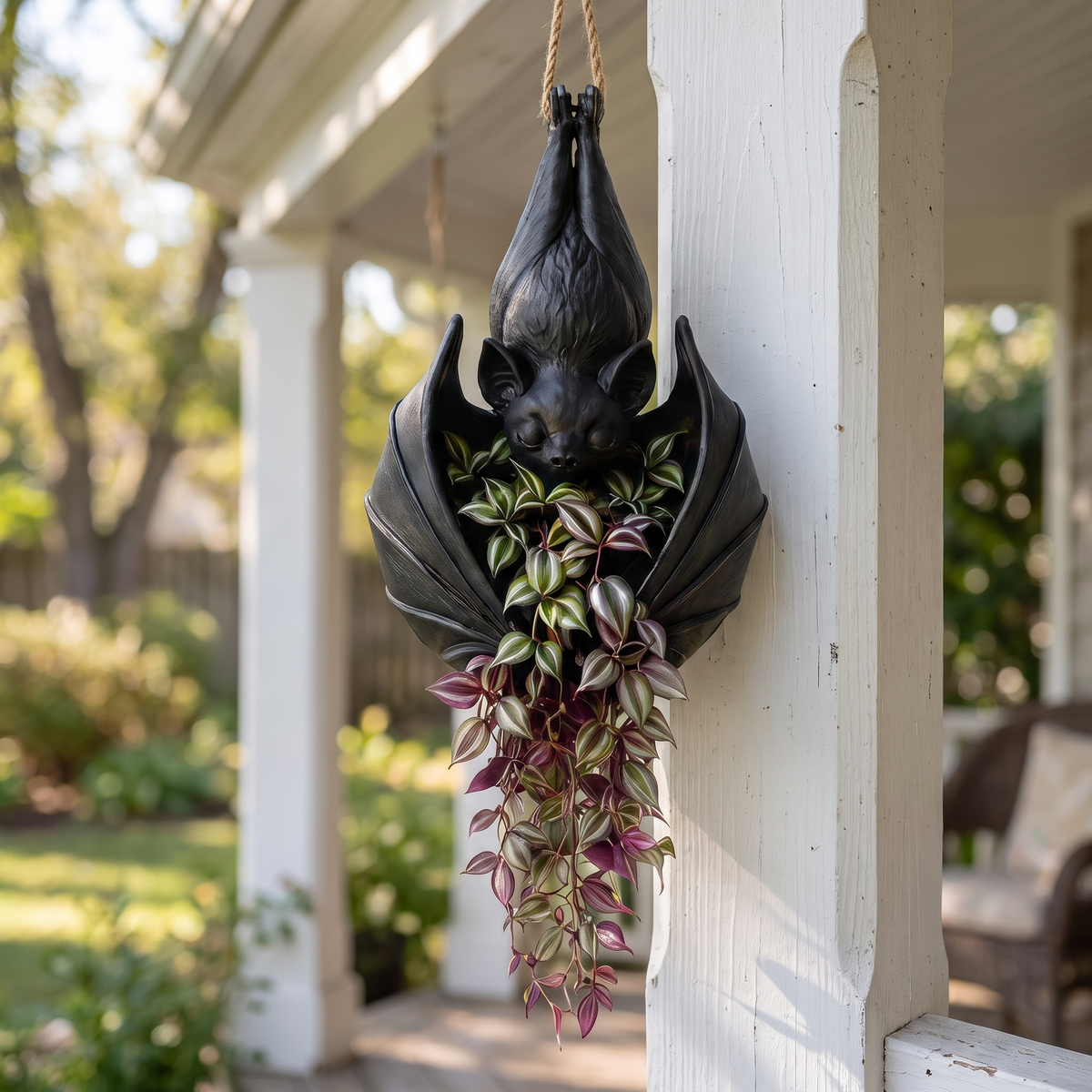 Noctiflora™ – Gothic Bat Hanging Planter
