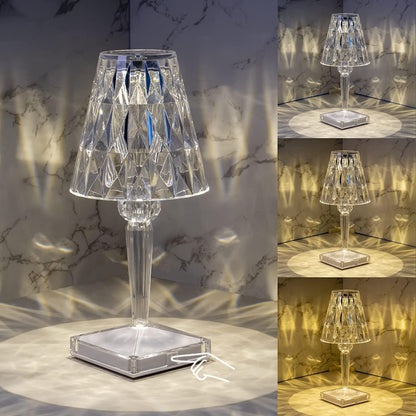 Luxury Crystal LED Desk Lamp with Sparkling Design