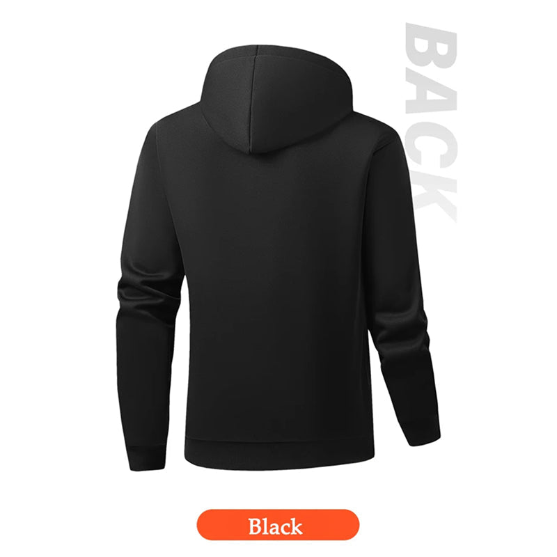 Electric Heated Hoodie with 17 Heating Zones & Dual Temperature Controls for Winter Warmth