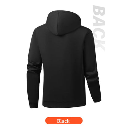 Electric Heated Hoodie with 17 Heating Zones & Dual Temperature Controls for Winter Warmth