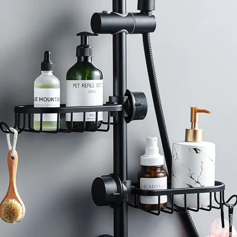Shower Caddy Organizer for Showerhead – Rust-Proof Hanging Shelf for Bathroom Storage Shampoo Soap Holder