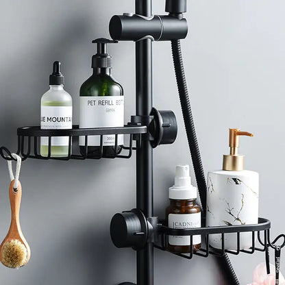 Shower Caddy Organizer for Showerhead – Rust-Proof Hanging Shelf for Bathroom Storage Shampoo Soap Holder