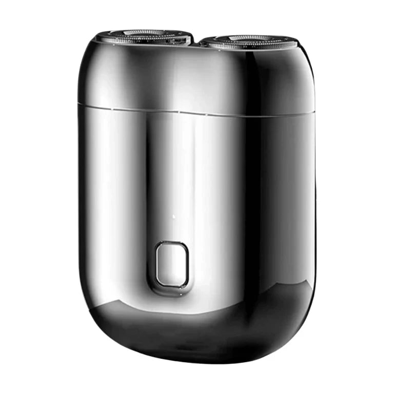 Dual-Head Rotary Electric Shaver with 360° Floating Head for Men – Rechargeable, Wet & Dry, Travel Size