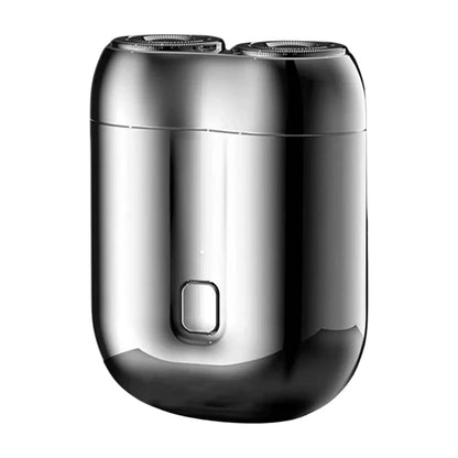 Dual-Head Rotary Electric Shaver with 360° Floating Head for Men – Rechargeable, Wet & Dry, Travel Size