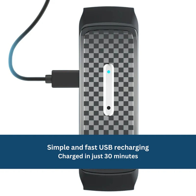 Ultrasonic Insect Repellent Wristband – Rechargeable Bug Deterrent Band for Outdoor Activities, Travel & Camping