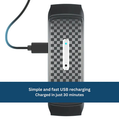 Ultrasonic Insect Repellent Wristband – Rechargeable Bug Deterrent Band for Outdoor Activities, Travel & Camping