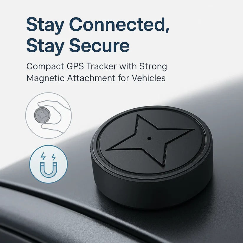 Portable Location Device with Magnetic Mount for Vehicles, Pets & Valuables – Real-Time 4G Tracking, 30-Day Battery Life, IP67