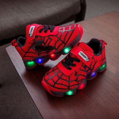 Light-Up Sneakers for Kids with LED Soles – Action Hero Style Velcro Shoes for Active Play, Running & Adventures