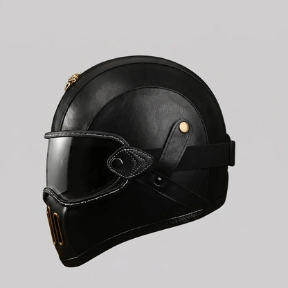 Retro | Horse Riding Helmet with Removable Visor & Integrated Face Coverage | Comfortable Protection for City Rides
