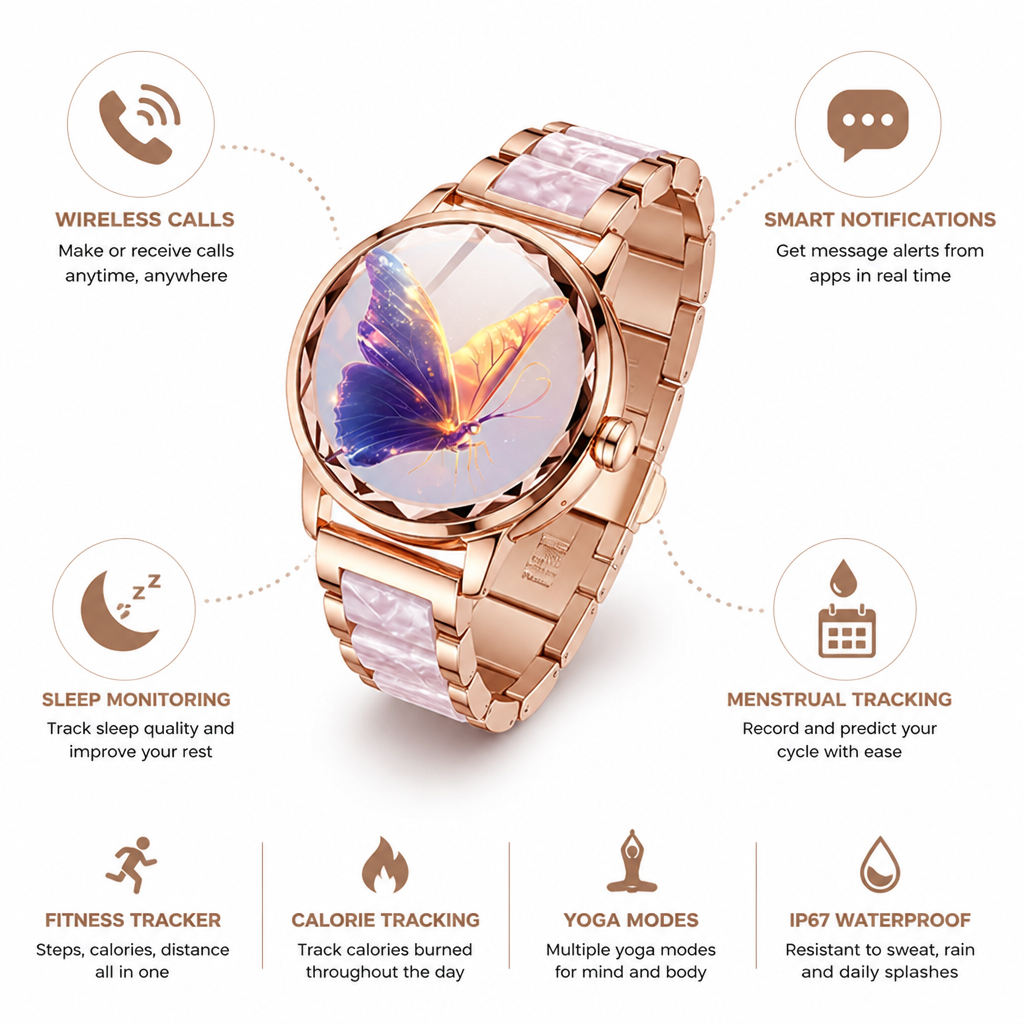 Cycle & Sleep Monitoring Smartwatch