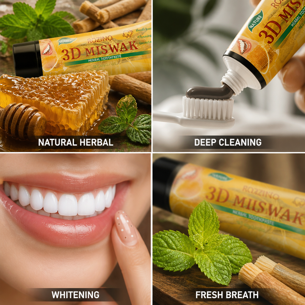 Miswak Herbal 10-Minute Whitening Toothpaste (60 g)