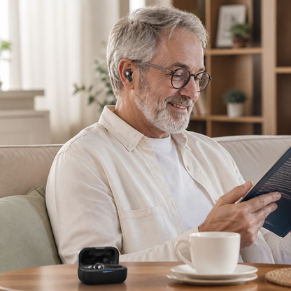 Rechargeable Invisible Noise-Cancelling Hearing Aids (Pair)