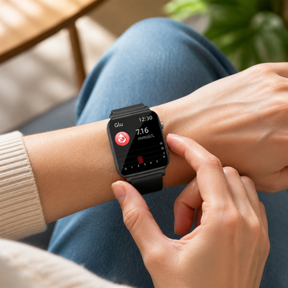 Non-Invasive Glucose Monitoring & Laser Therapy Smartwatch