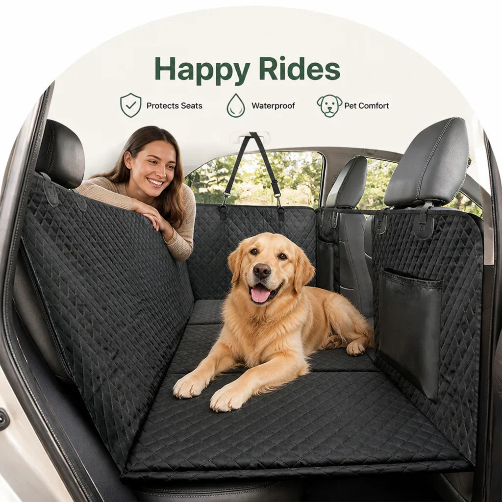 Ortekor Hard-Bottom & Waterproof Car Seat Extender (Removable Washable Cover)