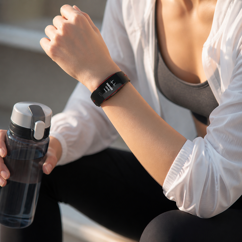 Continuous Blood-Pressure & Heart-Rate Smartwatch