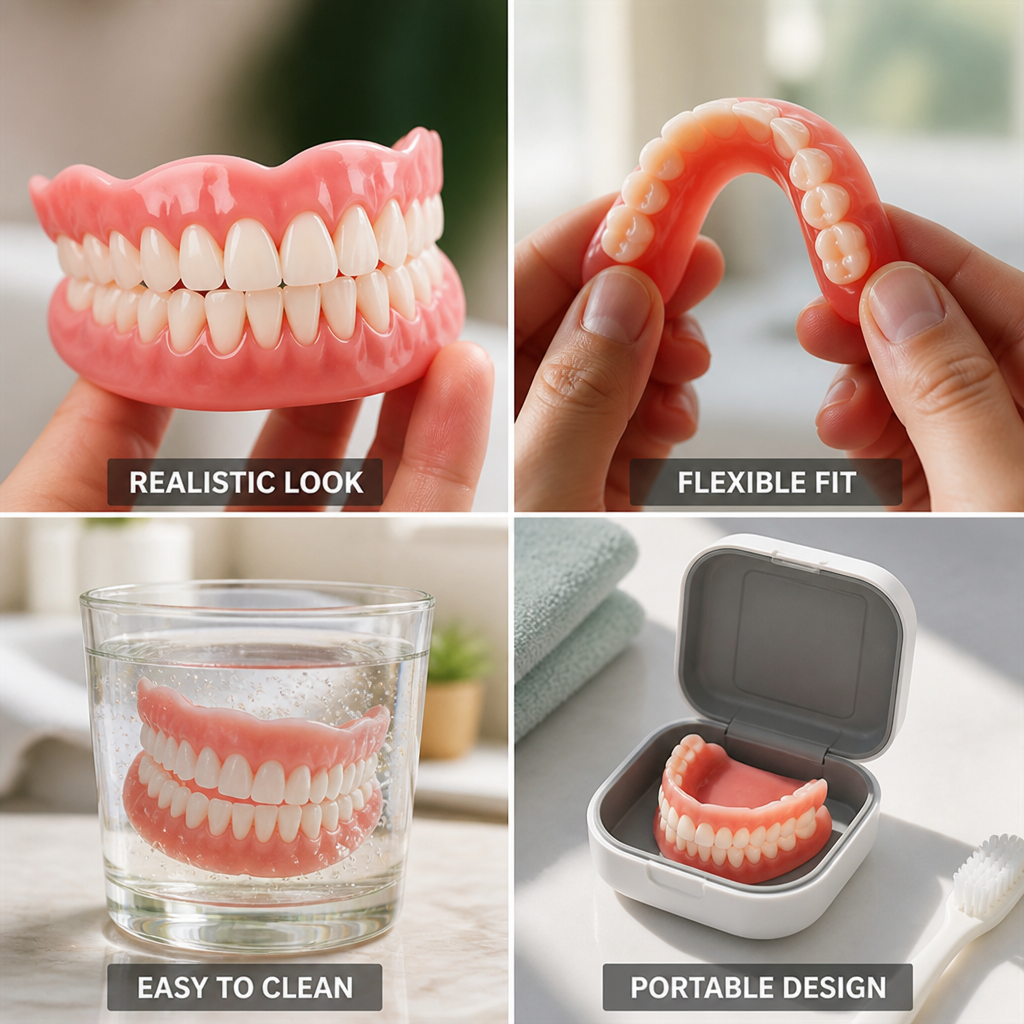 Adjustable & Portable Full-Mouth Denture Set (Adult)